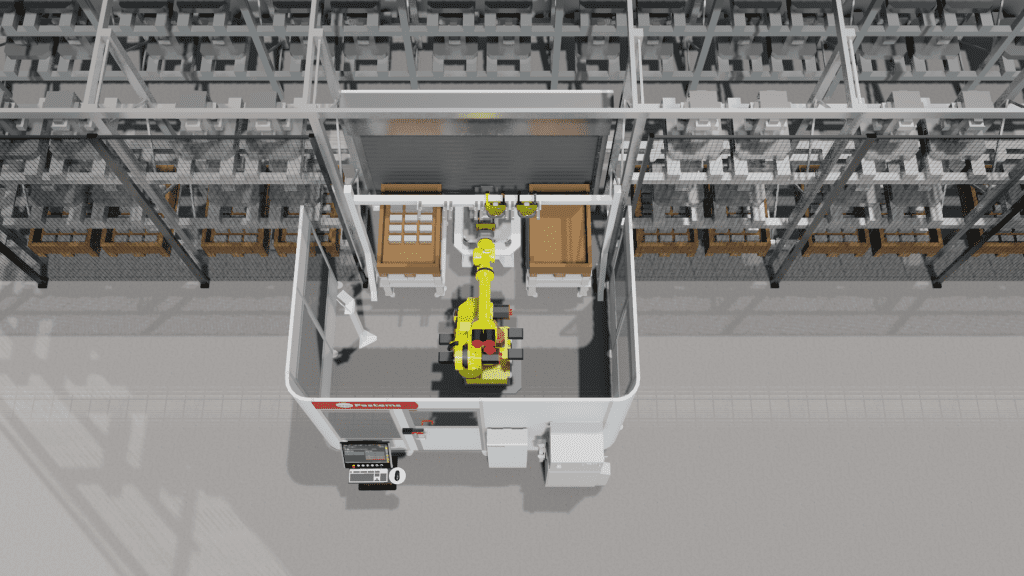 Autoloading cell with materials inside FMS