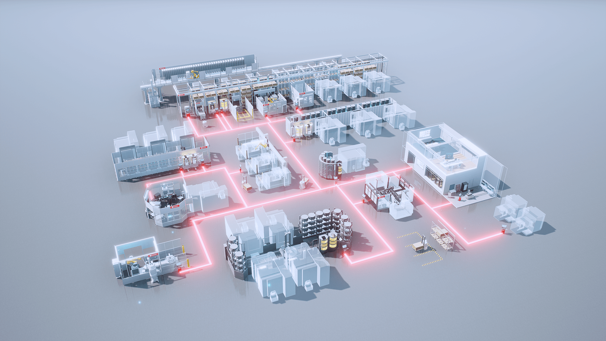 Fastems CNC automation hub at IMTS 2024