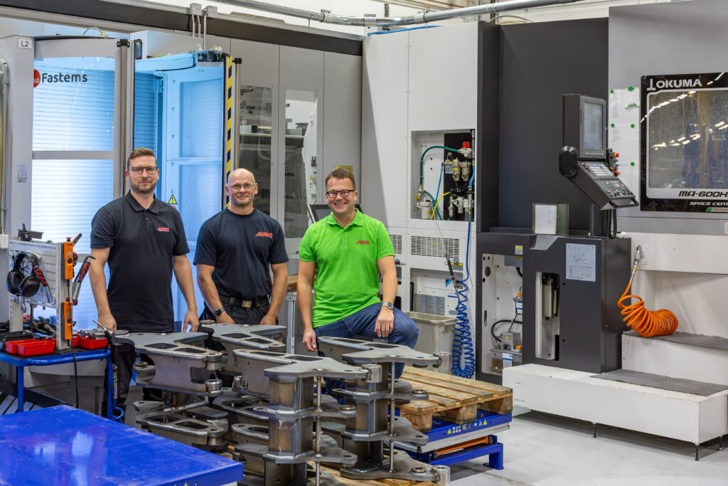 Machining team at Avant Tecno