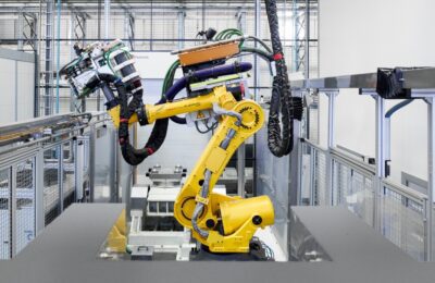 The automation system at Cameron integrates the entire process from raw material to semi-finished parts